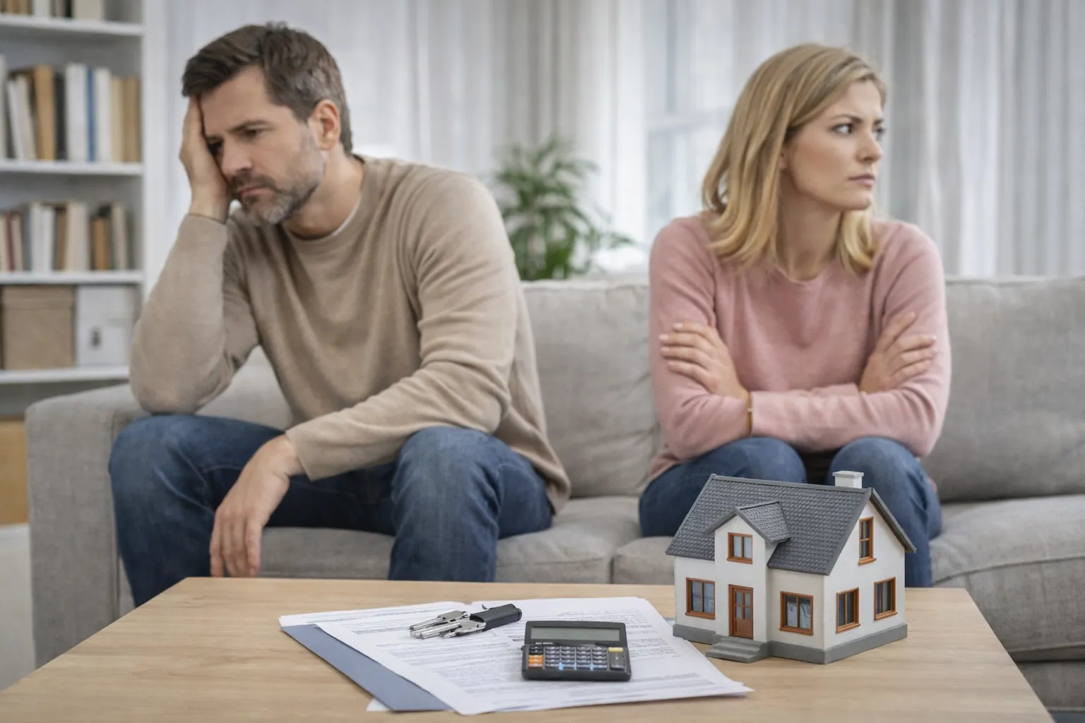 lettre de la banque concernant un crédit immobilier posée sur une table, qui paie le crédit après séparation, dettes divorce, avocat conseil à Meaux